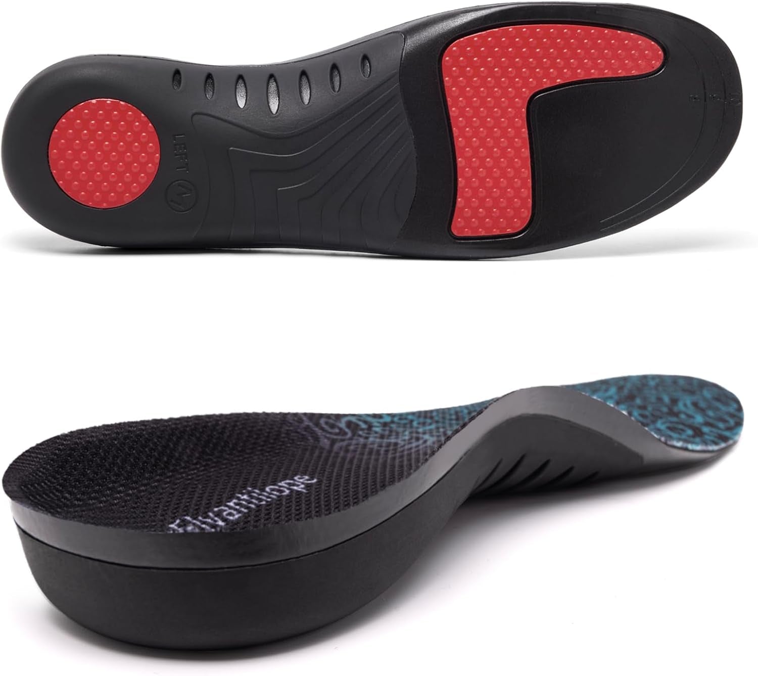 Plantar Fasciitis Insoles for Men Women, 220+ Lbs Heavy Duty Support Pain Relief Orthotics, High Arch Support for Pain Relief, Flat Feet Orthotic Insert, Work Boot Shoe Insole Fit for Standing All Day